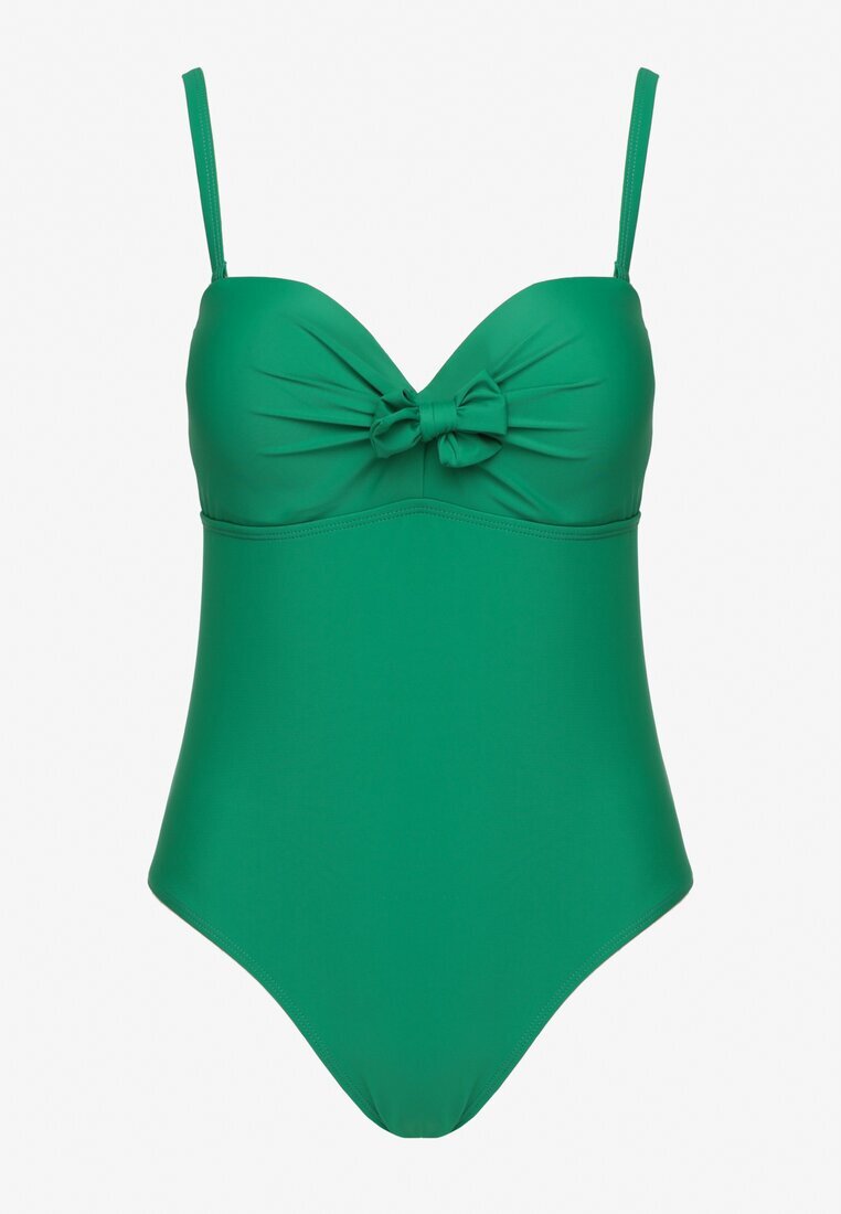 rosse line Costum de baie Verde închis Decorat cu șnur Tevalea