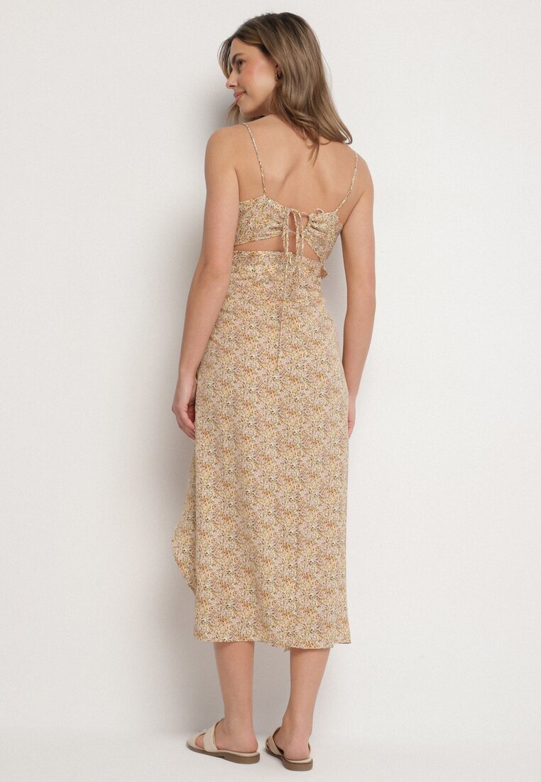 rosse line Rochie Galbenă Cloș Decorată Cu model geometric Taelissa