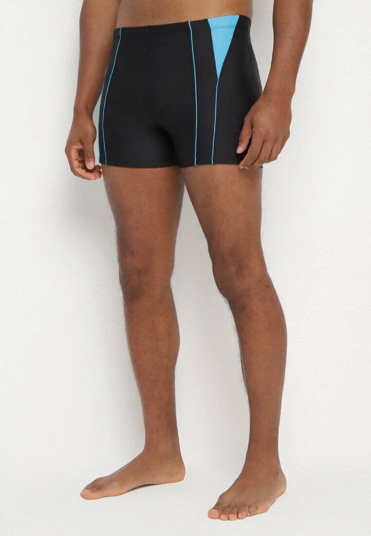 rosse line Slip de baie Negre cu Triunghiuri cu Dungi Sarivere