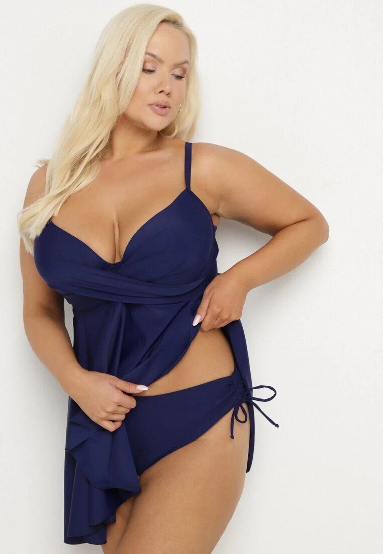rosse line Top de bikini Marina cu croială evazată și Chiloți figă cu elastic Folarune