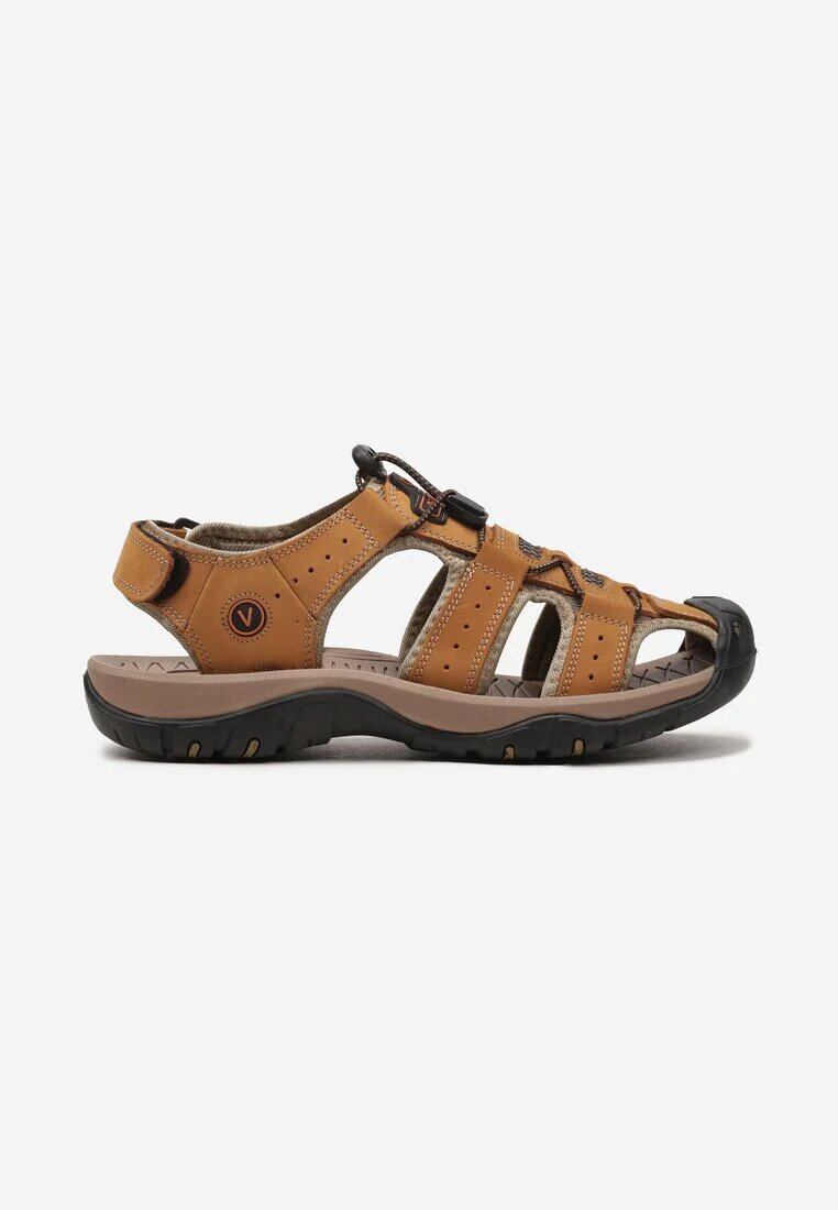  Sandale Sport Galbene din Piele Naturală cu Față Reglabilă și Velcro Acridana