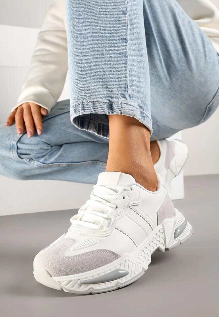 seastar Adidași Albi Streetwear cu Cusături Contrastante Ilirenas