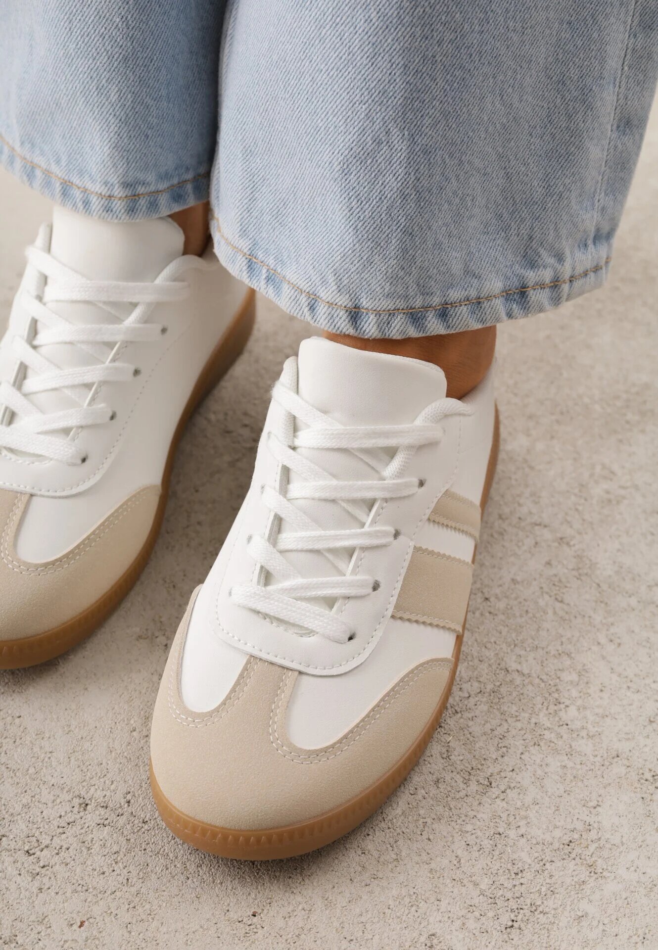 seastar Adidași Bej și Alb cu Dungi Decorative Danavin