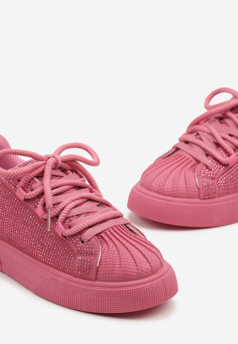 seastar Adidași Fucsia Decorați cu Zirconiu pe Platformă Lisavionea