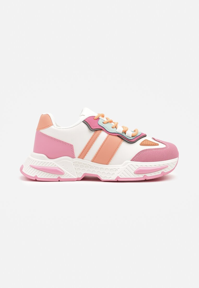 seastar Adidași Roz-Albi Streetwear cu Cusături Contrastante Ilirenas