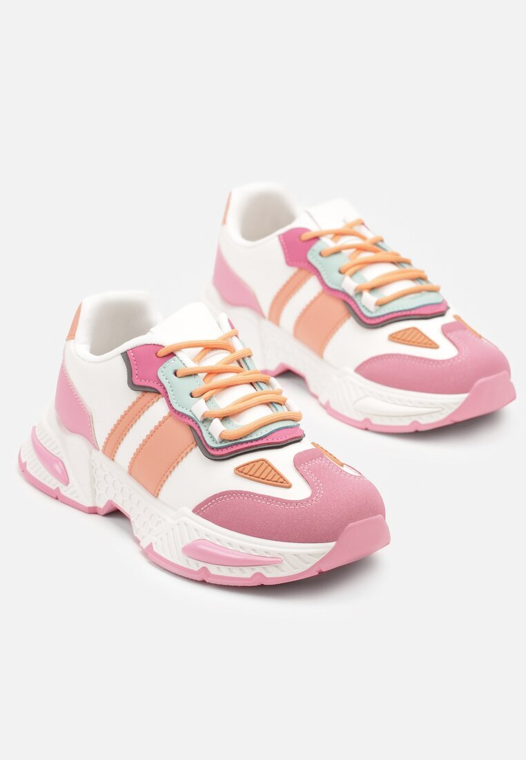 seastar Adidași Roz-Albi Streetwear cu Cusături Contrastante Ilirenas