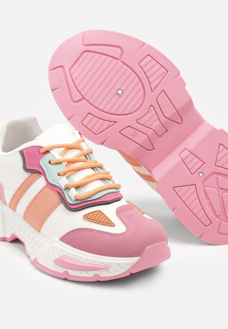 seastar Adidași Roz-Albi Streetwear cu Cusături Contrastante Ilirenas