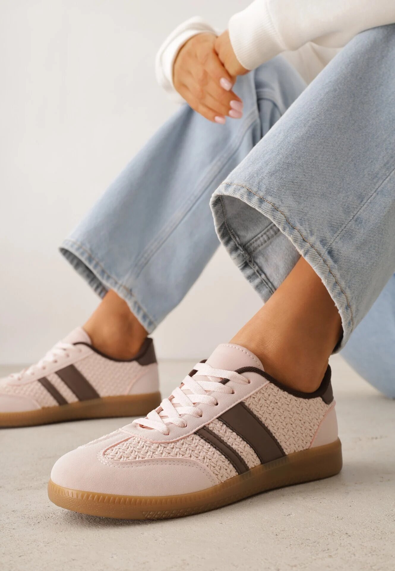 seastar Adidași Roz de Cult cu Structură Împletită Loraebelle