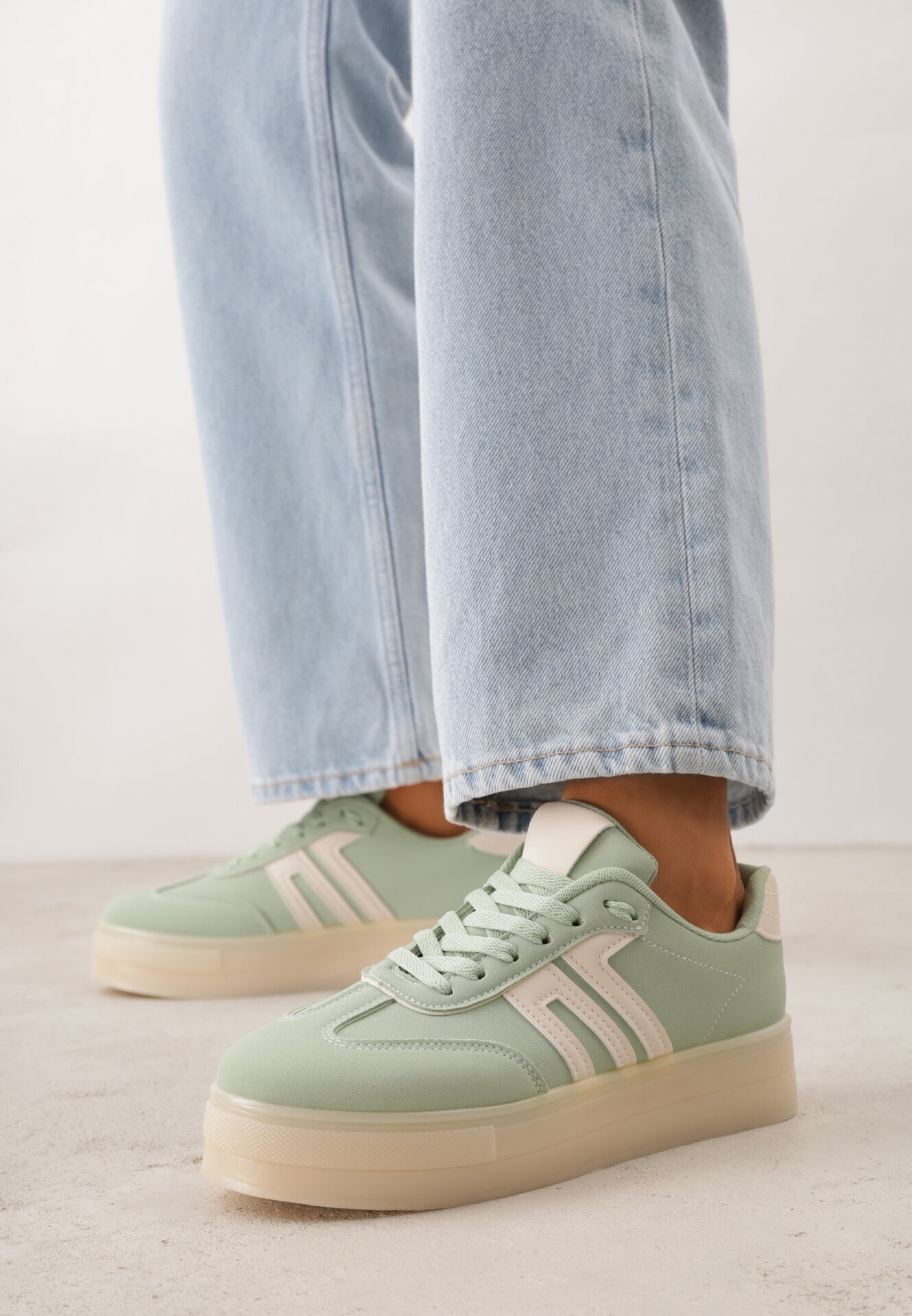 seastar Adidași Verzi Tenisi Iconici cu platformă Hlalna