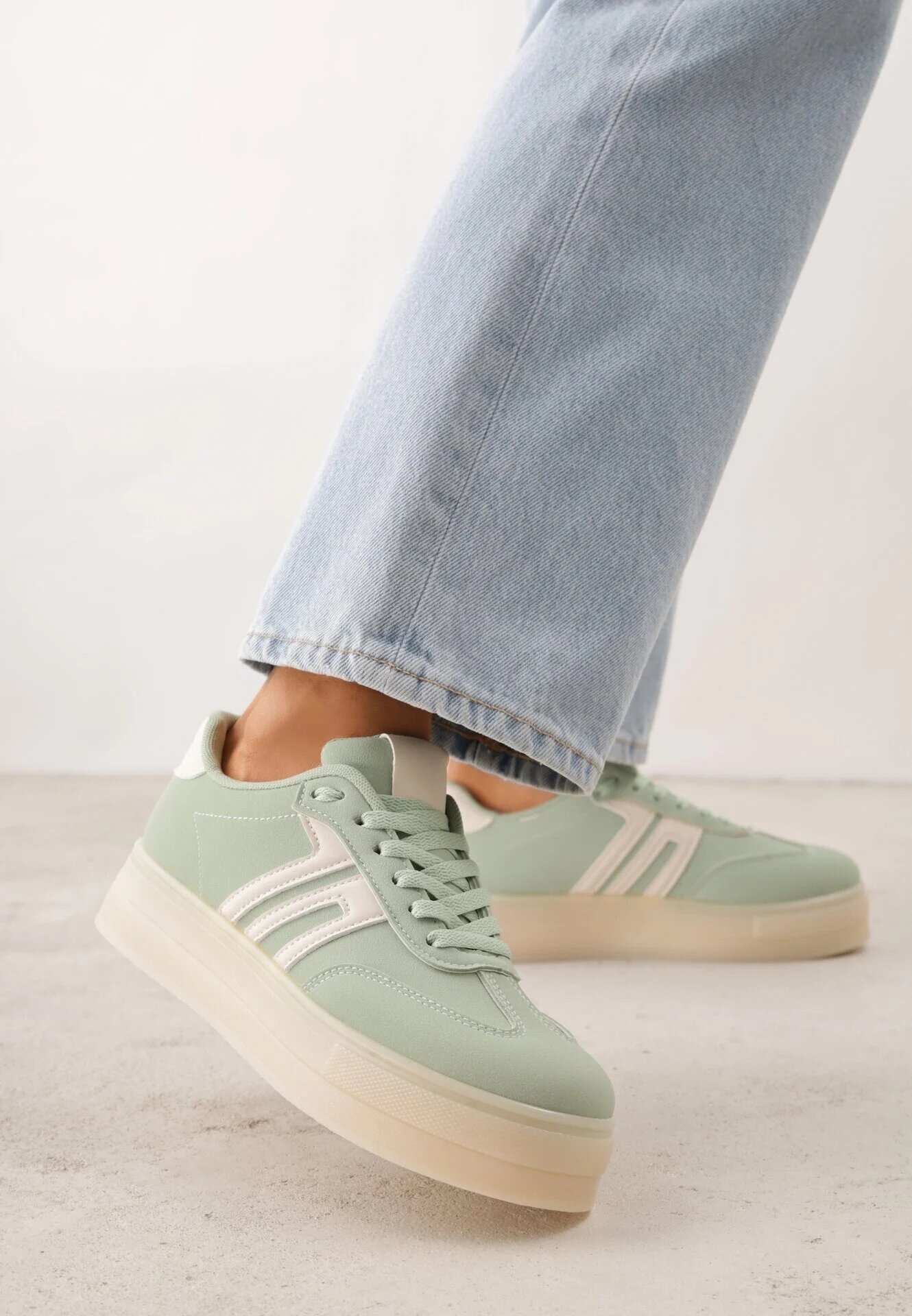 seastar Adidași Verzi Tenisi Iconici cu platformă Hlalna