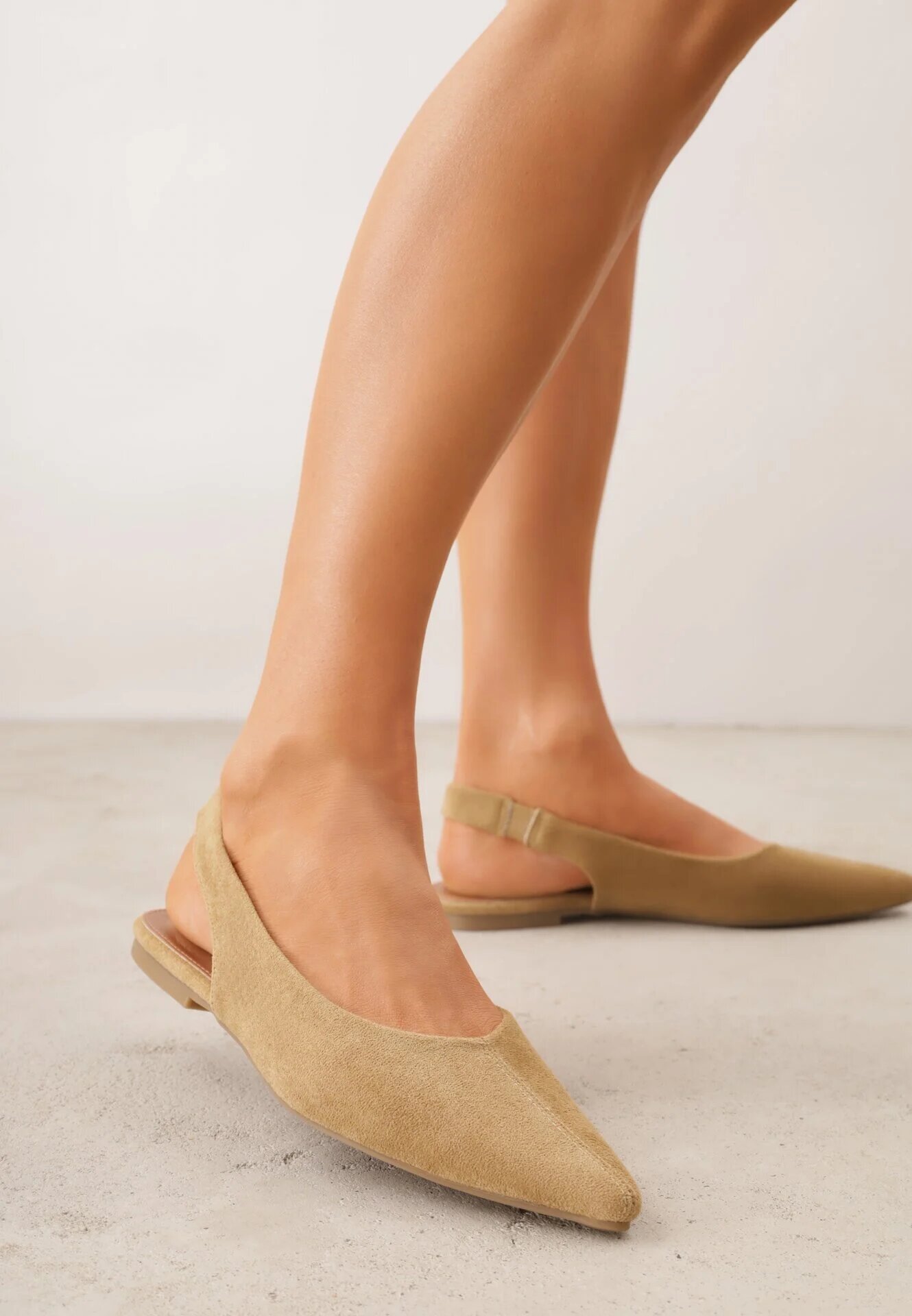 seastar Balerini Bej închis în Stil Slingback Adriame