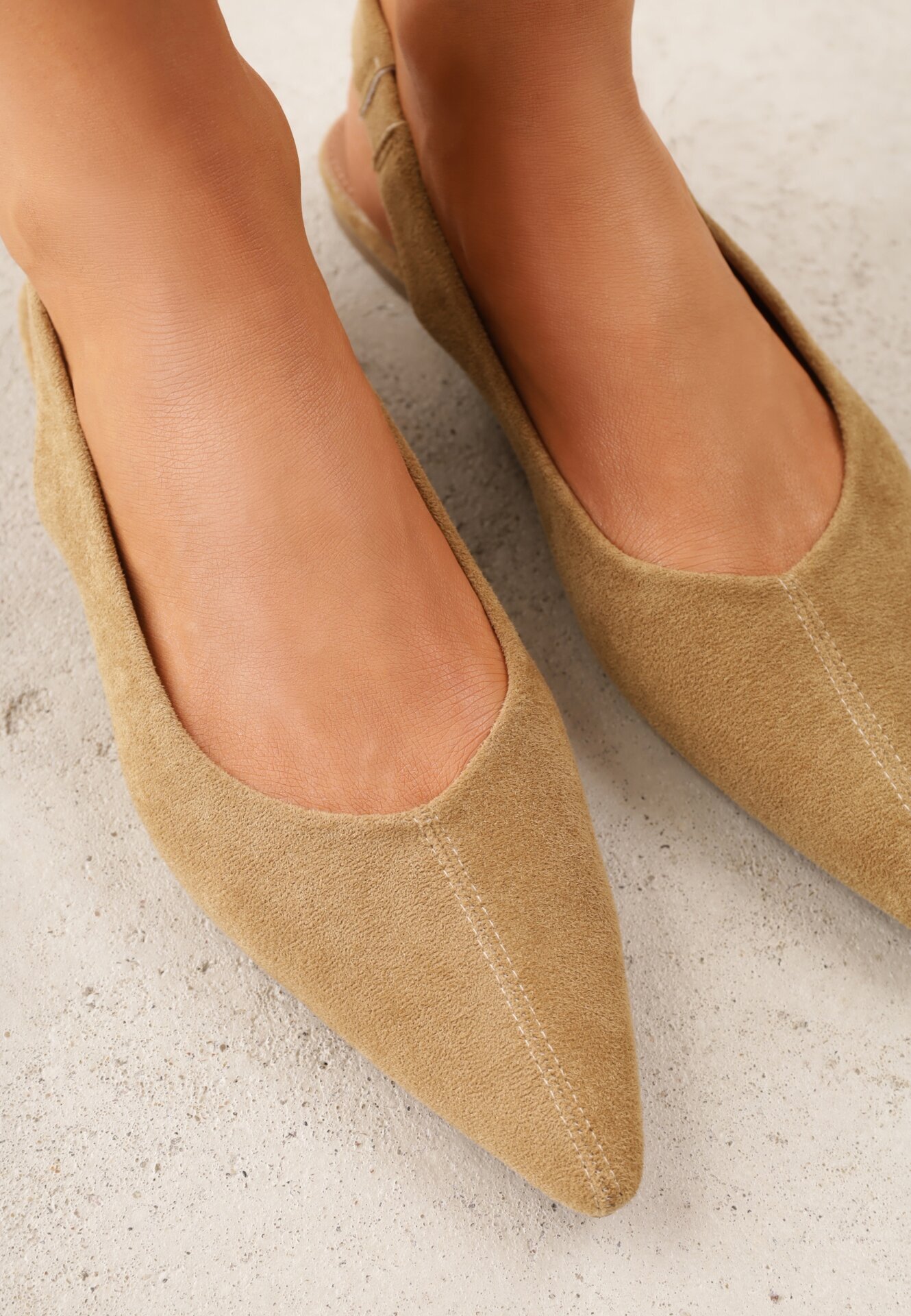 seastar Balerini Bej închis în Stil Slingback Adriame