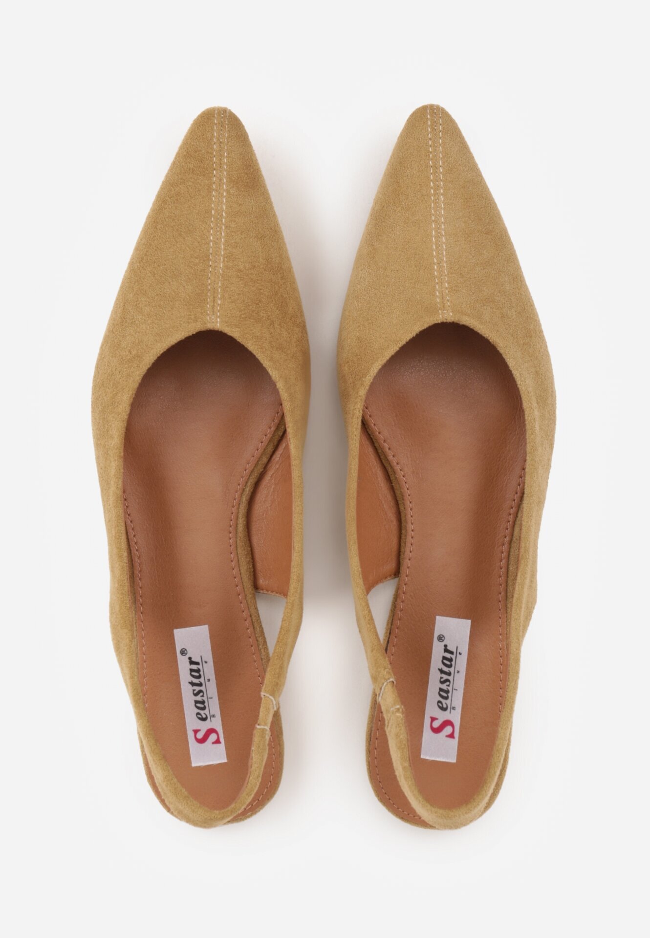 seastar Balerini Bej închis în Stil Slingback Adriame