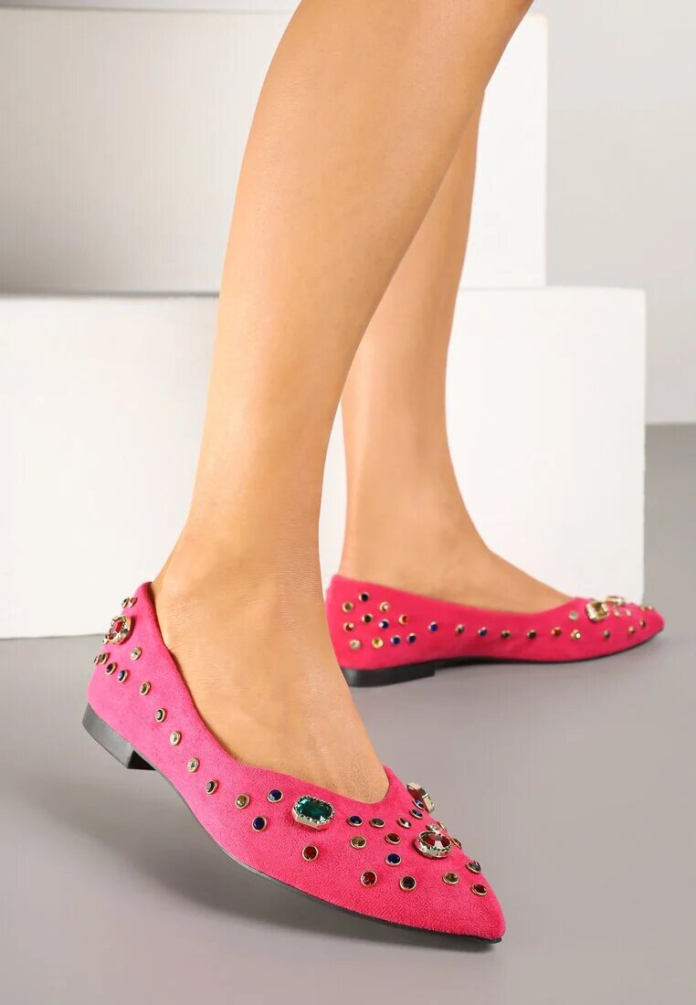 seastar Balerini Fucsia Decorați cu Pietricele Colorate Ulianisea
