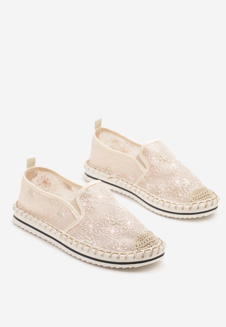 seastar Espadrile Roz Decorate Cu Împletitură Erelitia