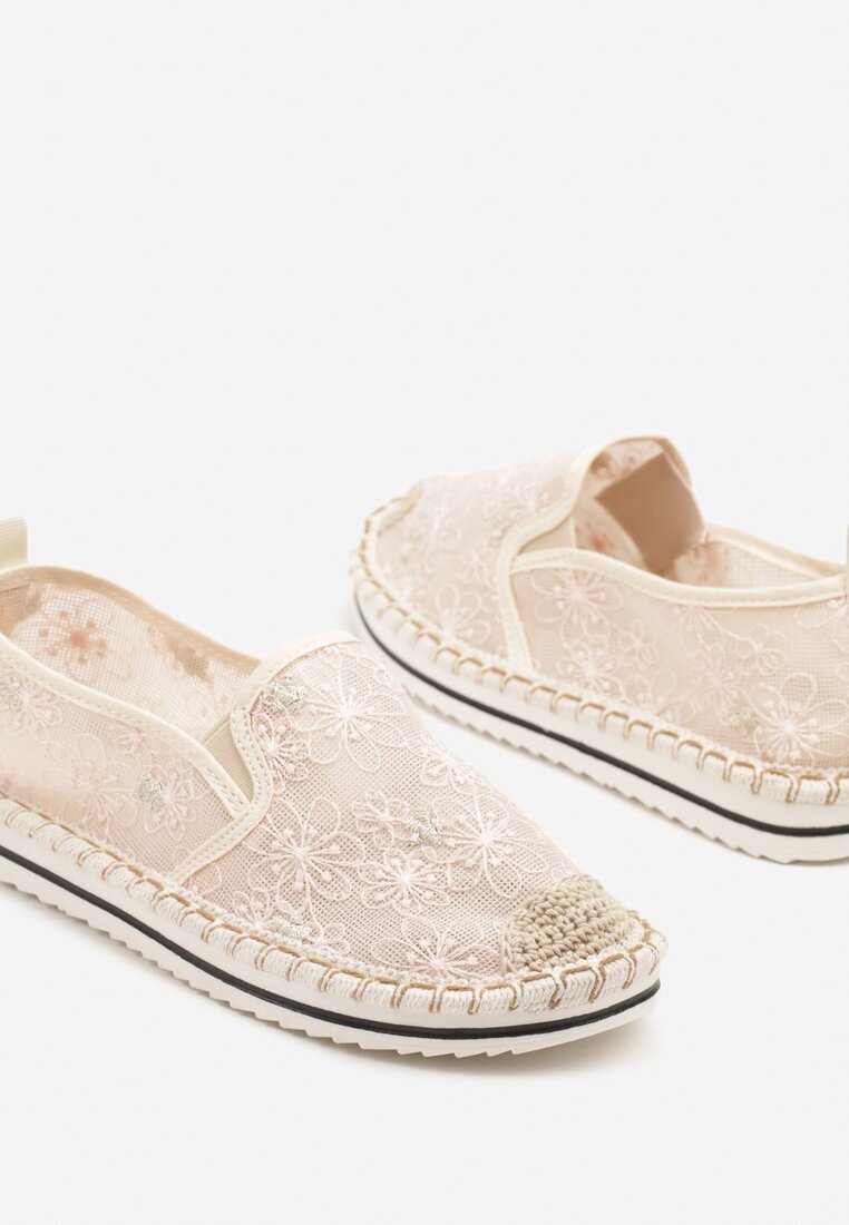 seastar Espadrile Roz Decorate Cu Împletitură Erelitia