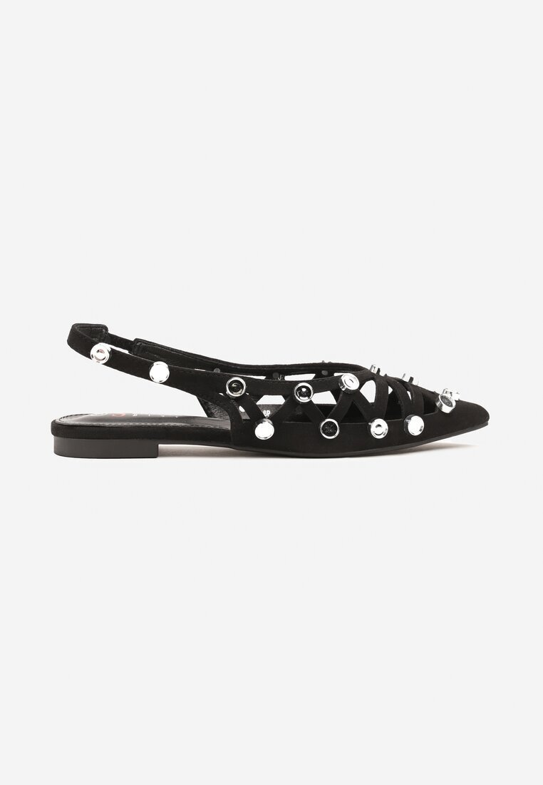 seastar Sandale Negre Decupate Fără călcâi cu Ornamente Lisadrra