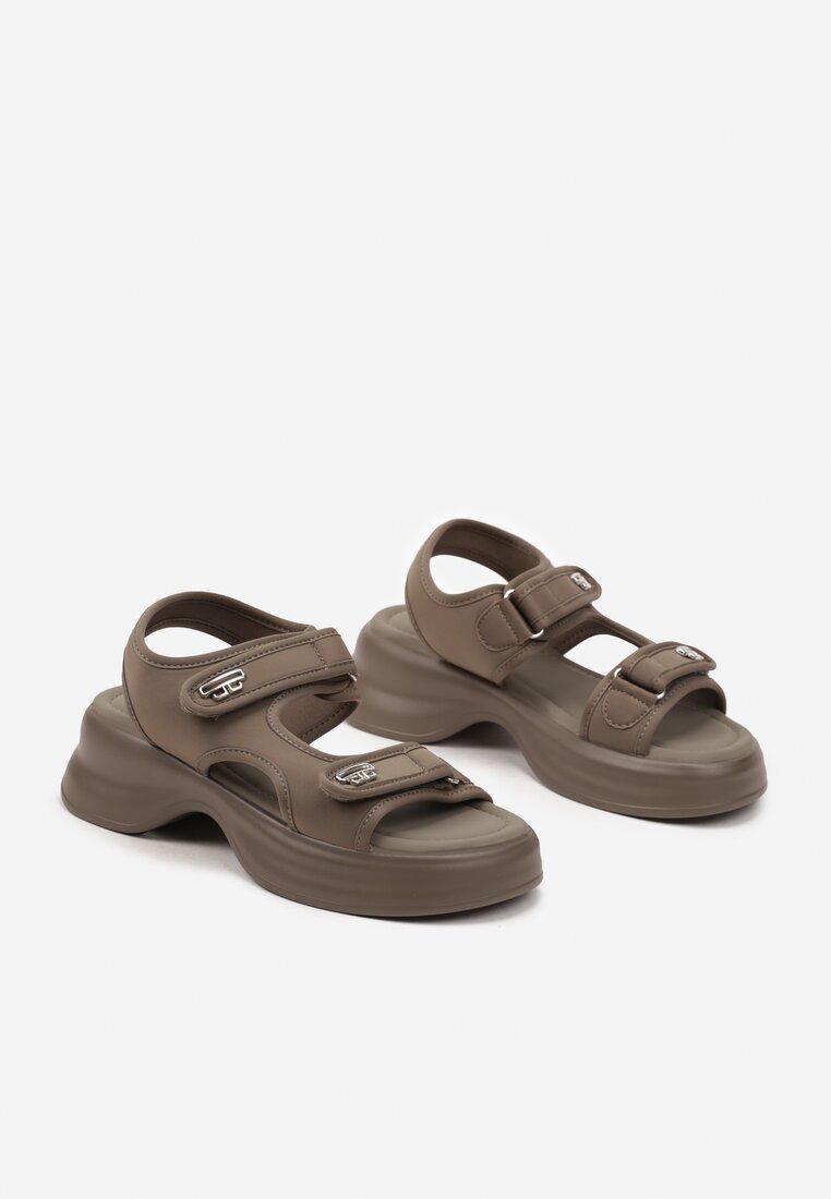 seastar Sandale Verzi cu Talpă din Spumă în Stil Chunky Silseki