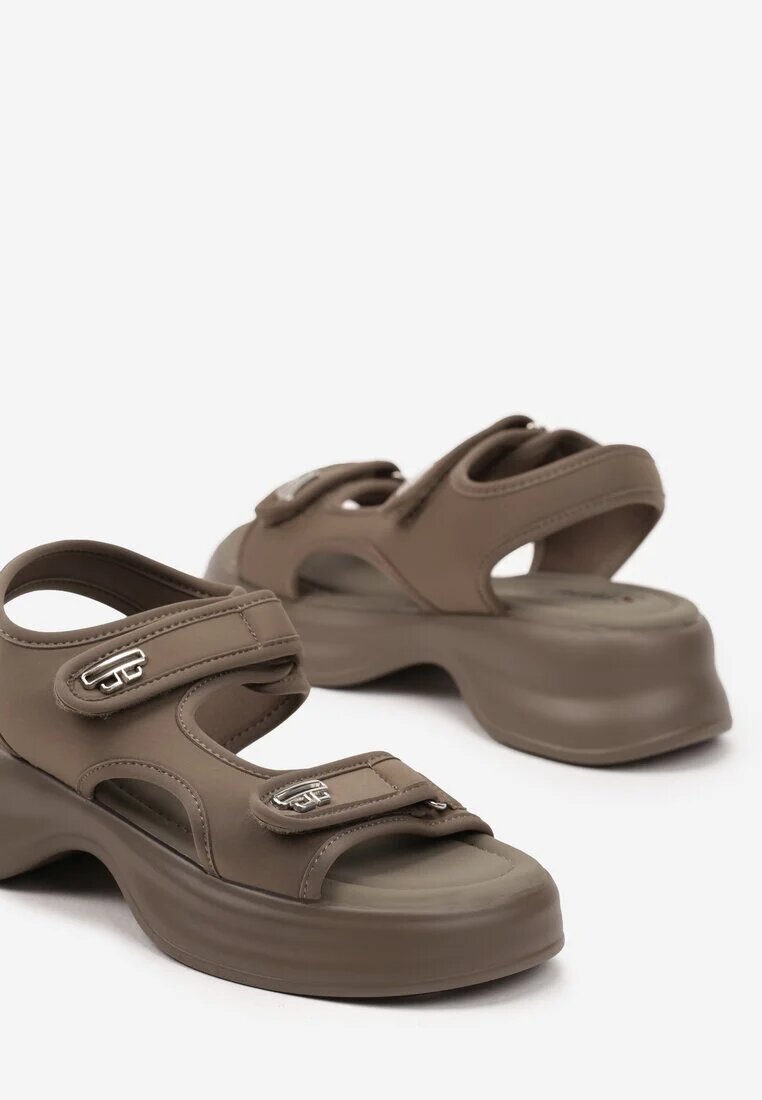 seastar Sandale Verzi cu Talpă din Spumă în Stil Chunky Silseki