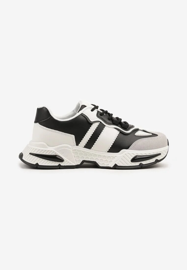 seastar Sneakers Alb-Negru de streetwear cu cusături contrastante Ilirenas
