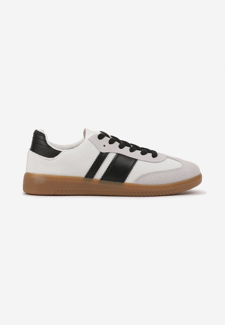 seastar Sneakers Tenisi Alb-Negru cu Dungi Decorative Nelidi