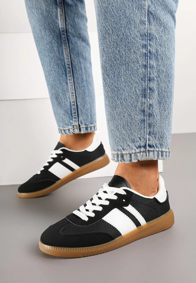seastar Sneakers Tenisi Negri cu Dungi Decorative Nelidi