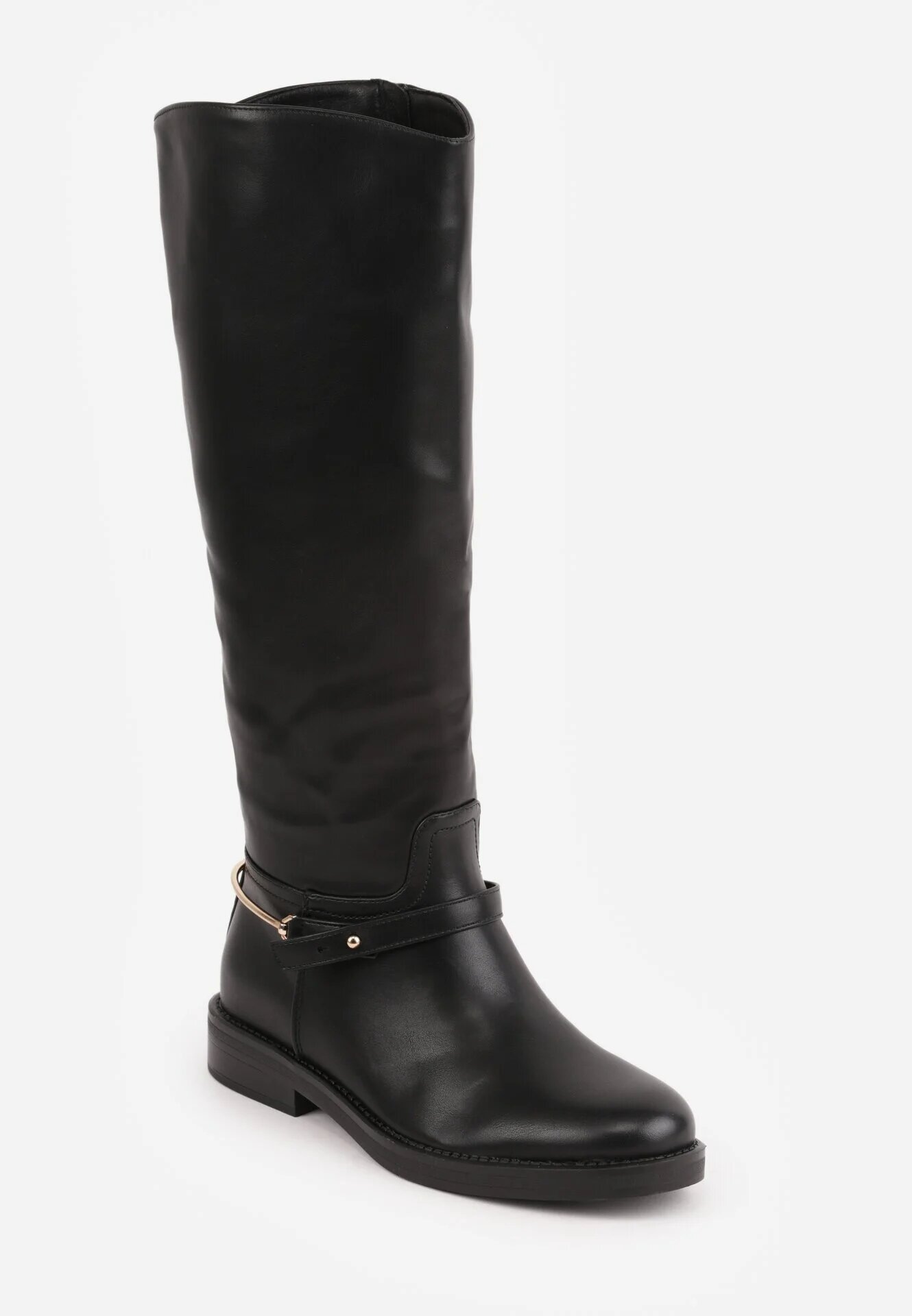 sergio todzi Cizme ofițerești decorate cu aplicație metalică Opaline Negre