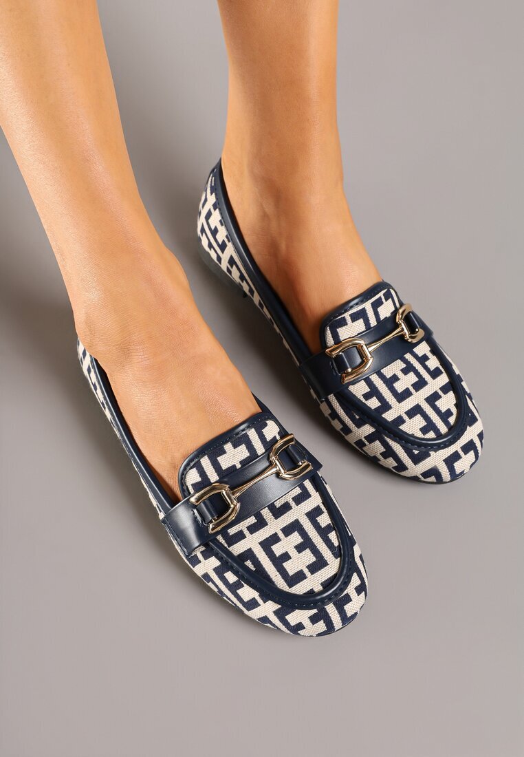 sergio todzi Mocasini Bleumarin din Imitație de Antilopă Decorați cu Cataramă Elegantă Nusathia