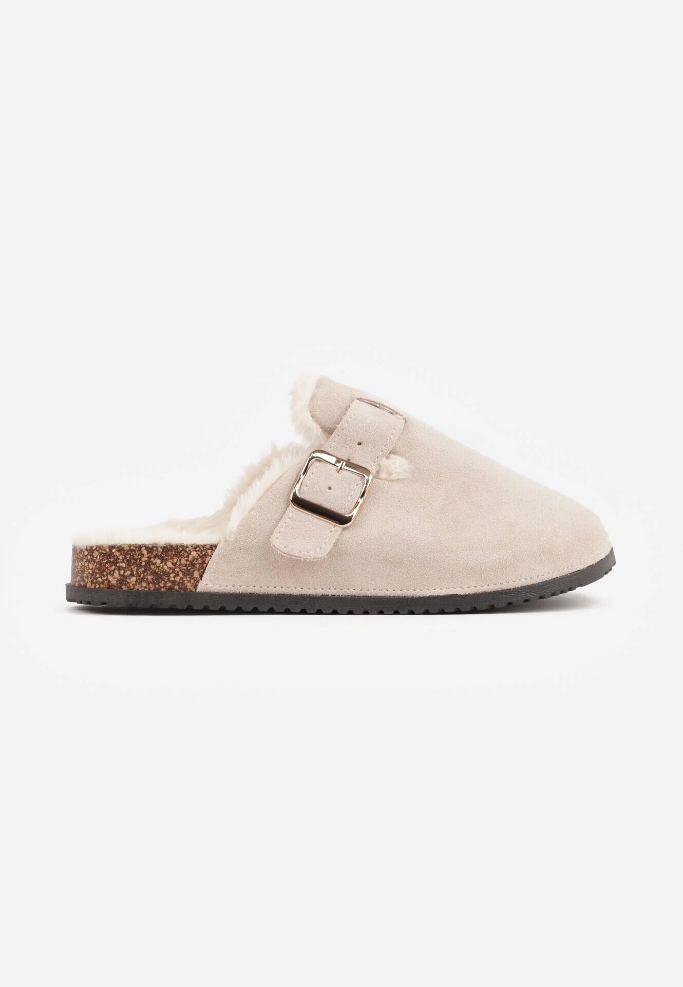 sergio todzi Papuci mule clasici din piele naturală căptușiți cu blană artificială Jaderra Bej