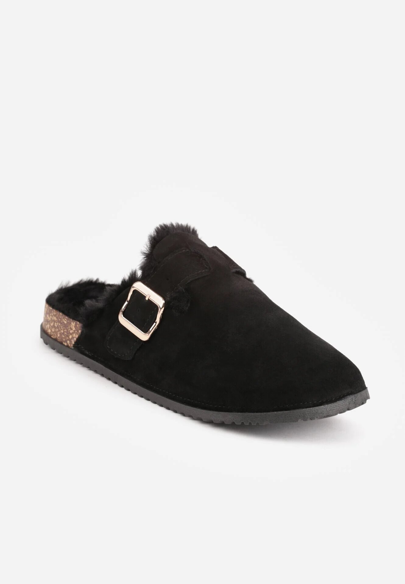 sergio todzi Papuci mule clasici din piele naturală căptușiți cu blană artificială Jaderra Negri