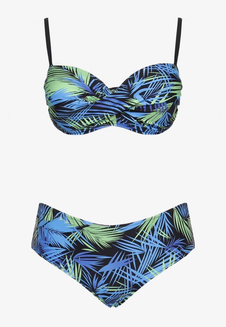  Set Bikini Două Piese Negru Sutien căptușit Chiloți Tip Slip Roseria