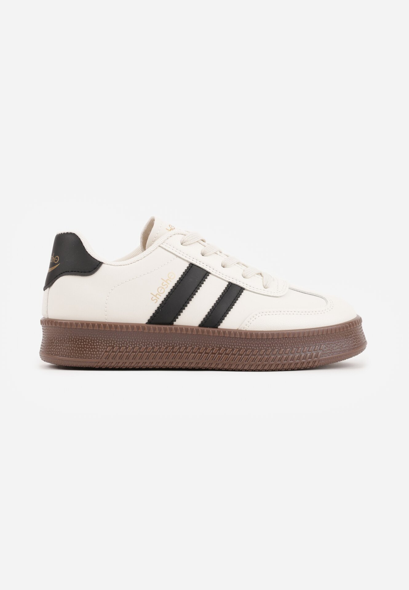 shosho Sneakers Bej cu negru