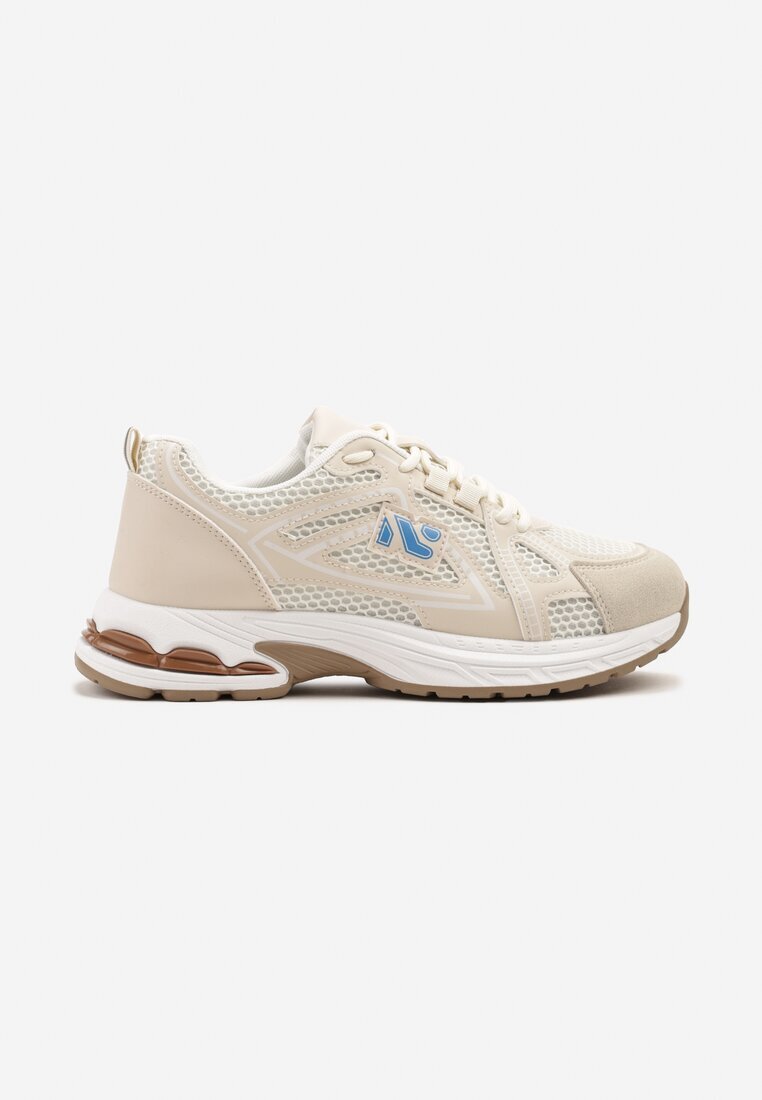 smallawan Sneakers Bej cu Model Geometric Froloti