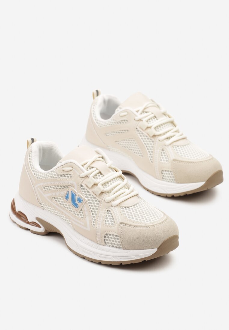 smallawan Sneakers Bej cu Model Geometric Froloti