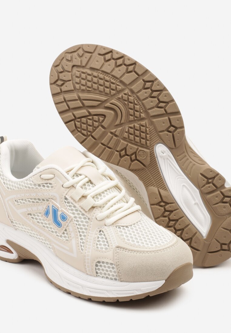 smallawan Sneakers Bej cu Model Geometric Froloti