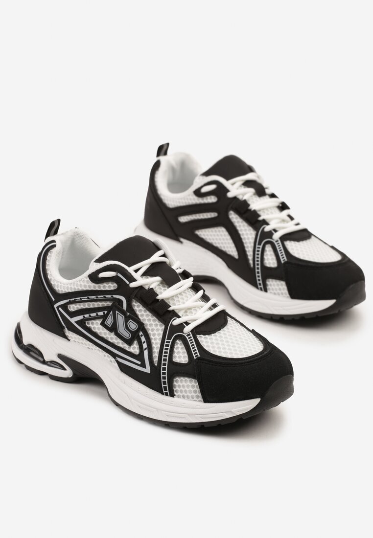 smallawan Sneakers Negri cu Model Geometric Froloti