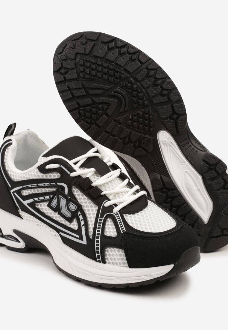 smallawan Sneakers Negri cu Model Geometric Froloti