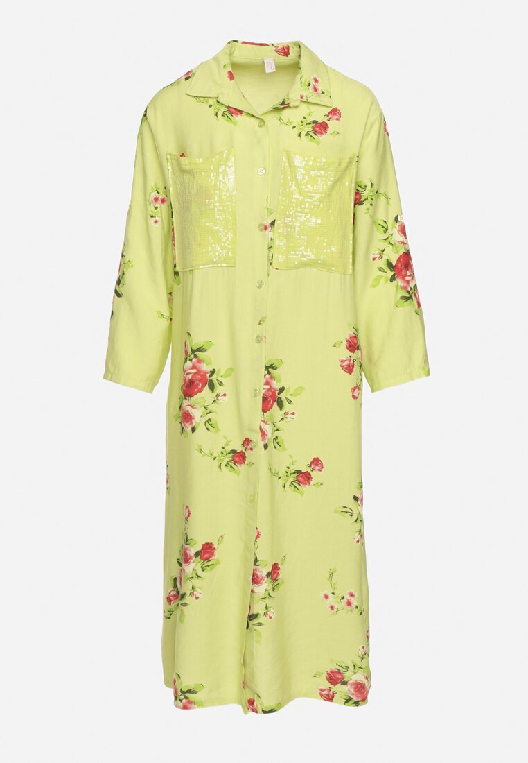 smiling fairy Rochie Verde tip cutie din Bumbac cu Mânecă Reglabilă Avamla