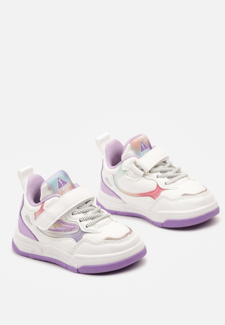  Sneakers Alb-Violet cu Scai Nellesta