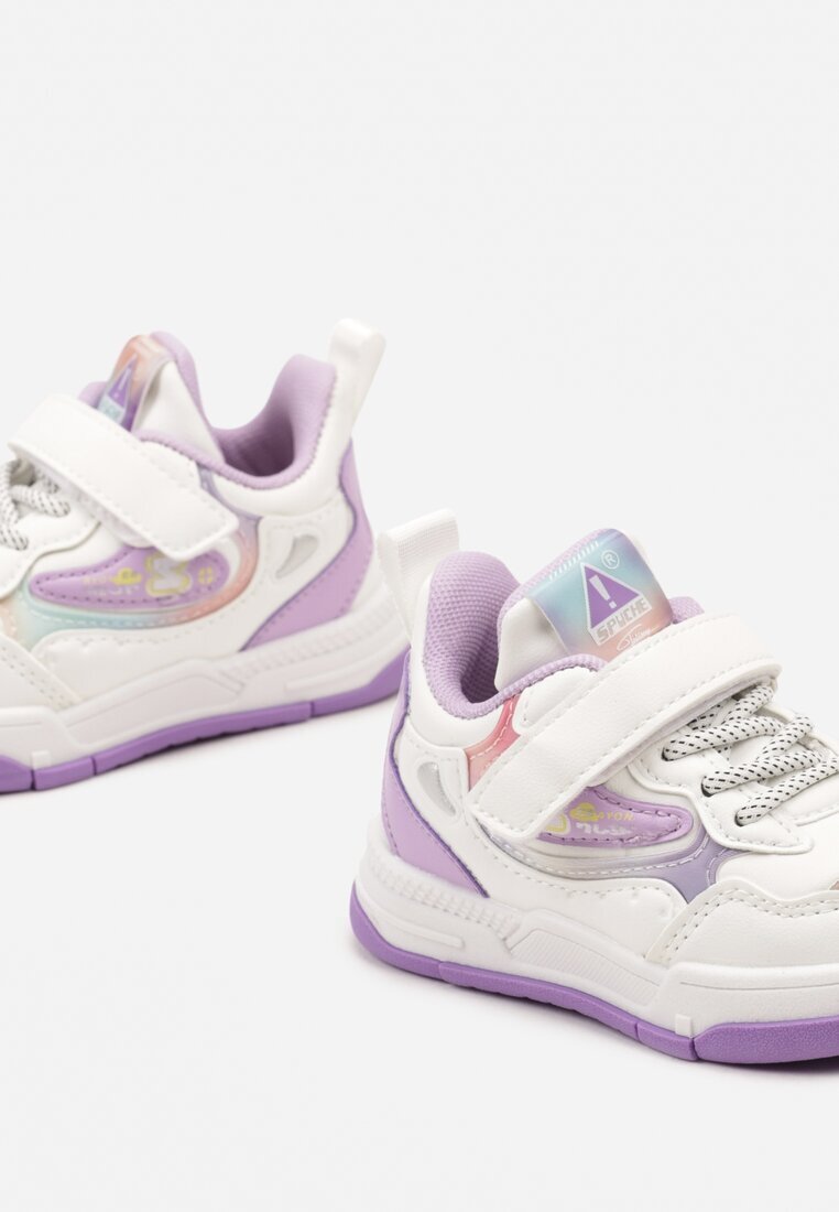  Sneakers Alb-Violet cu Scai Nellesta