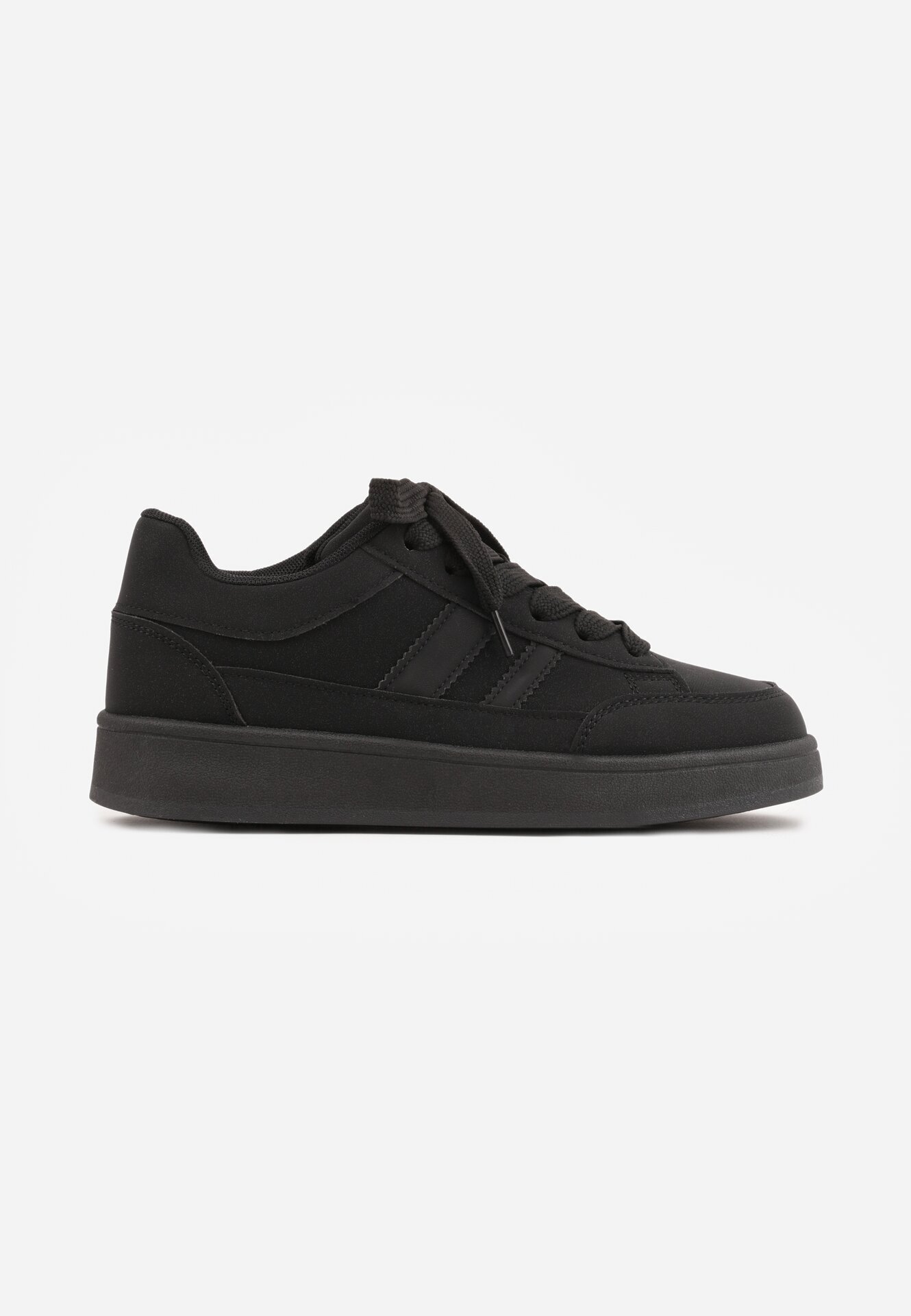  Sneakers Casual cu cusături decorative și benzi laterale Ariesera Negri