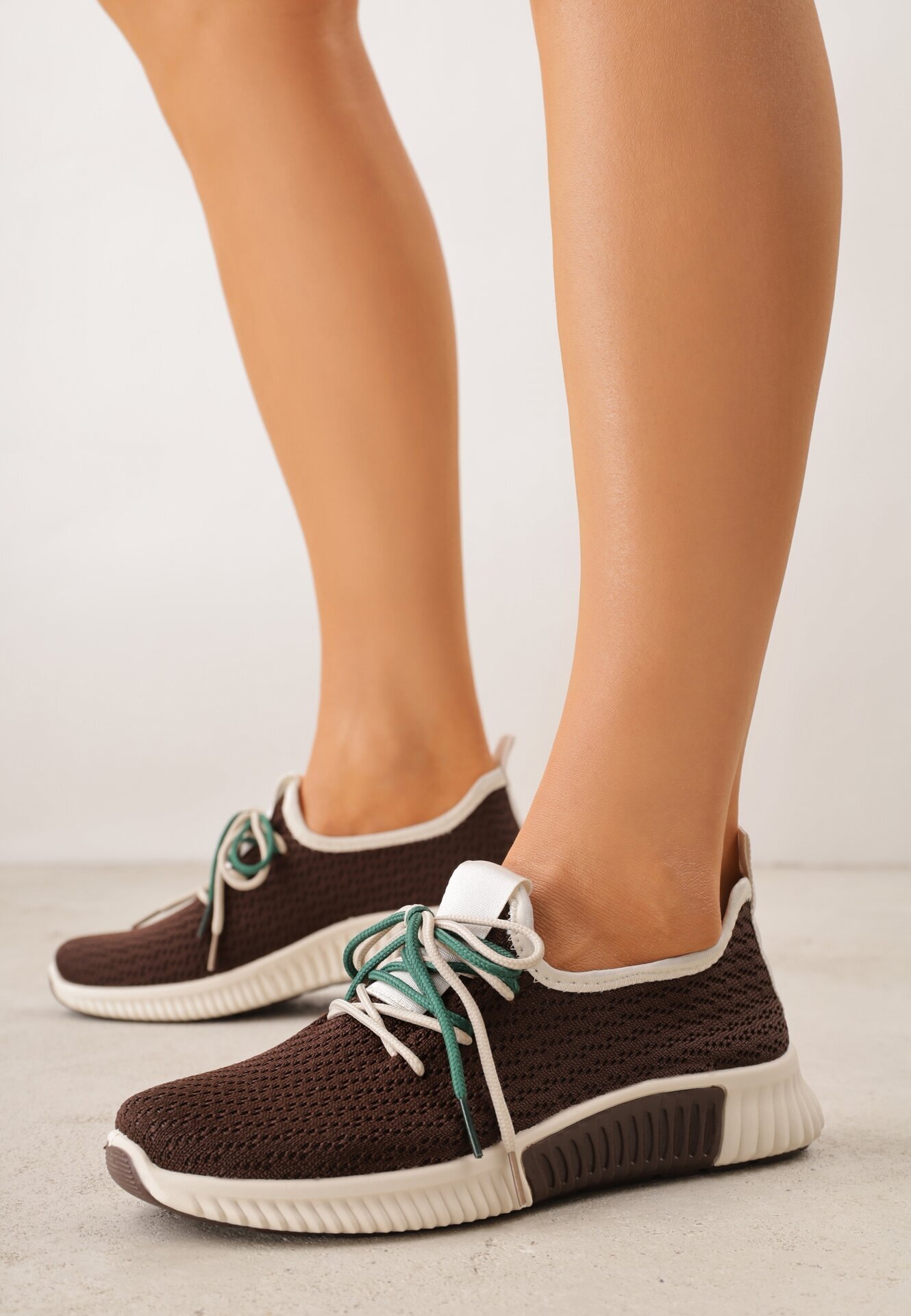  Sneakers Maro cu șireturi duble Dorielle