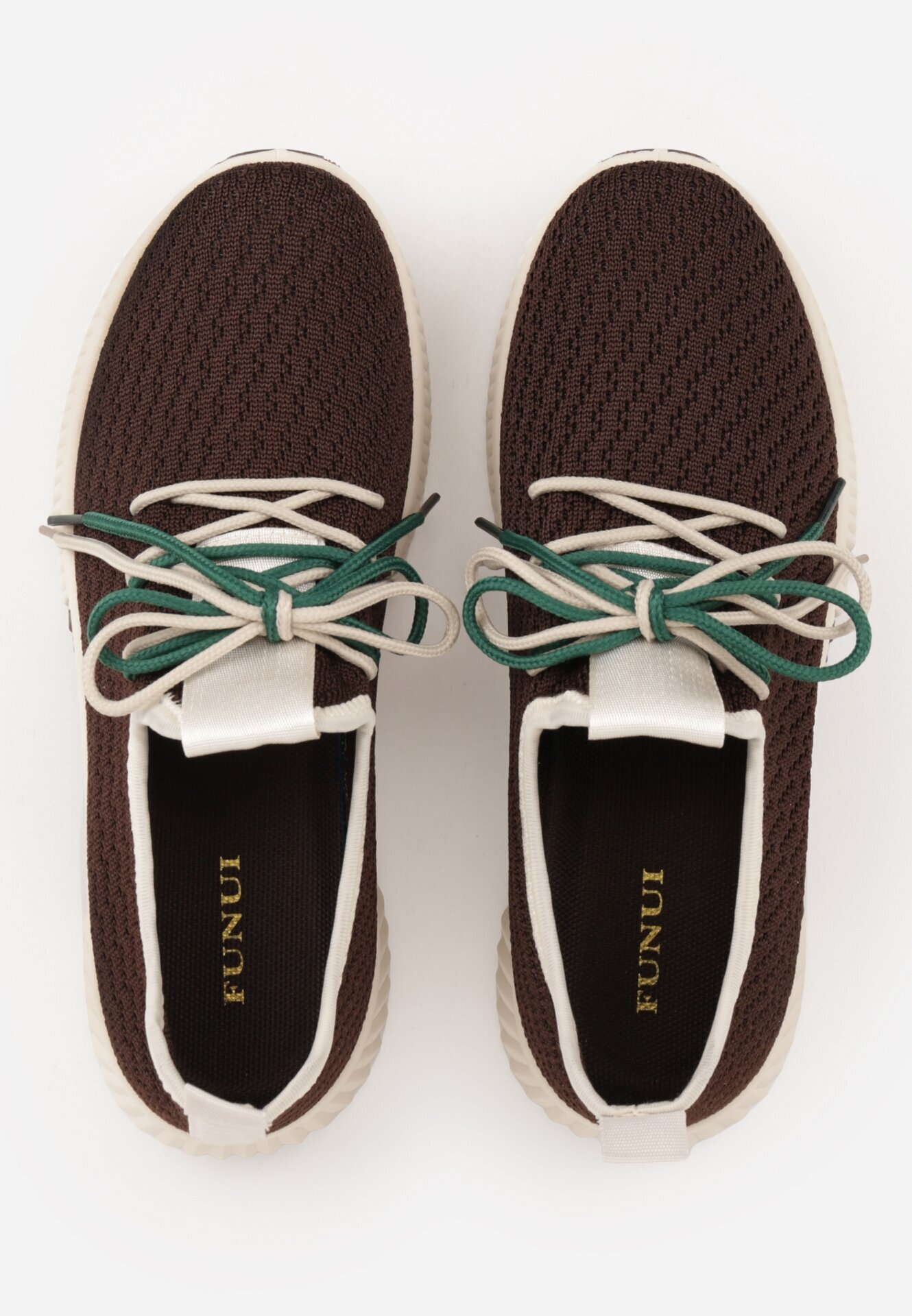  Sneakers Maro cu șireturi duble Dorielle