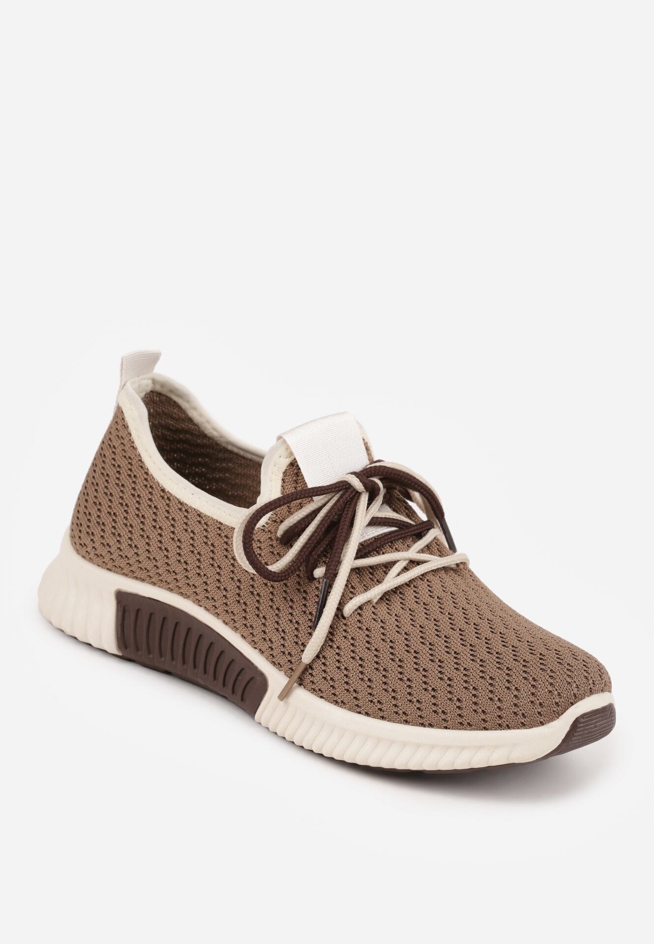  Sneakers Maro deschis cu șiretare dublă Dorielle