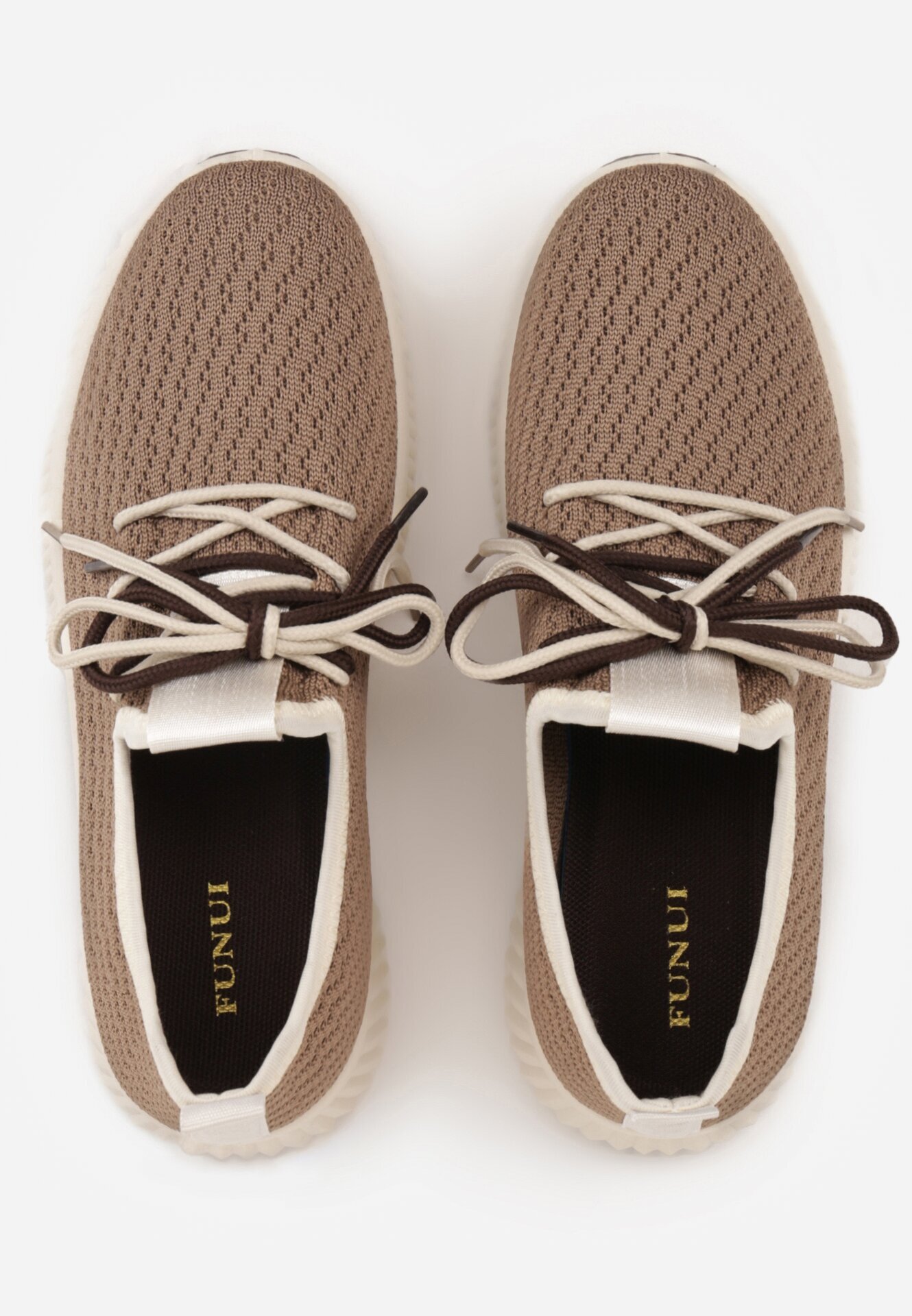  Sneakers Maro deschis cu șiretare dublă Dorielle