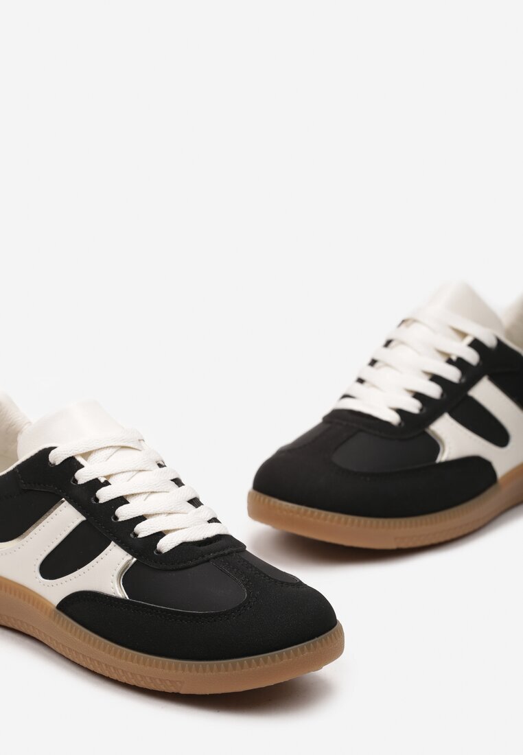  Sneakers Negri cu Carâmb Scurt cu Cusături Wilnlow