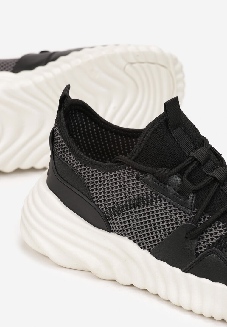  Sneakers Negri pe Talpă Groasă Demetra