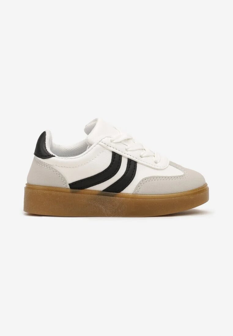  Sneakers sport Albi Plati Cu șireturi Cu benzi Azilena