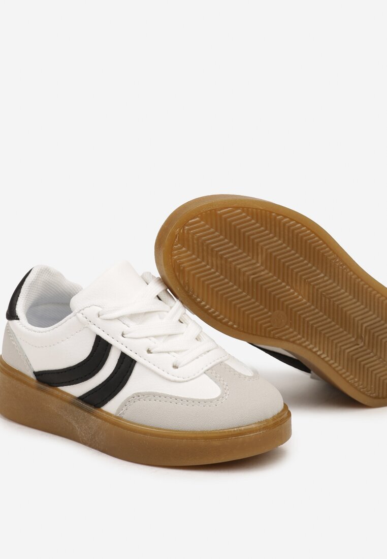  Sneakers sport Albi Plati Cu șireturi Cu benzi Azilena