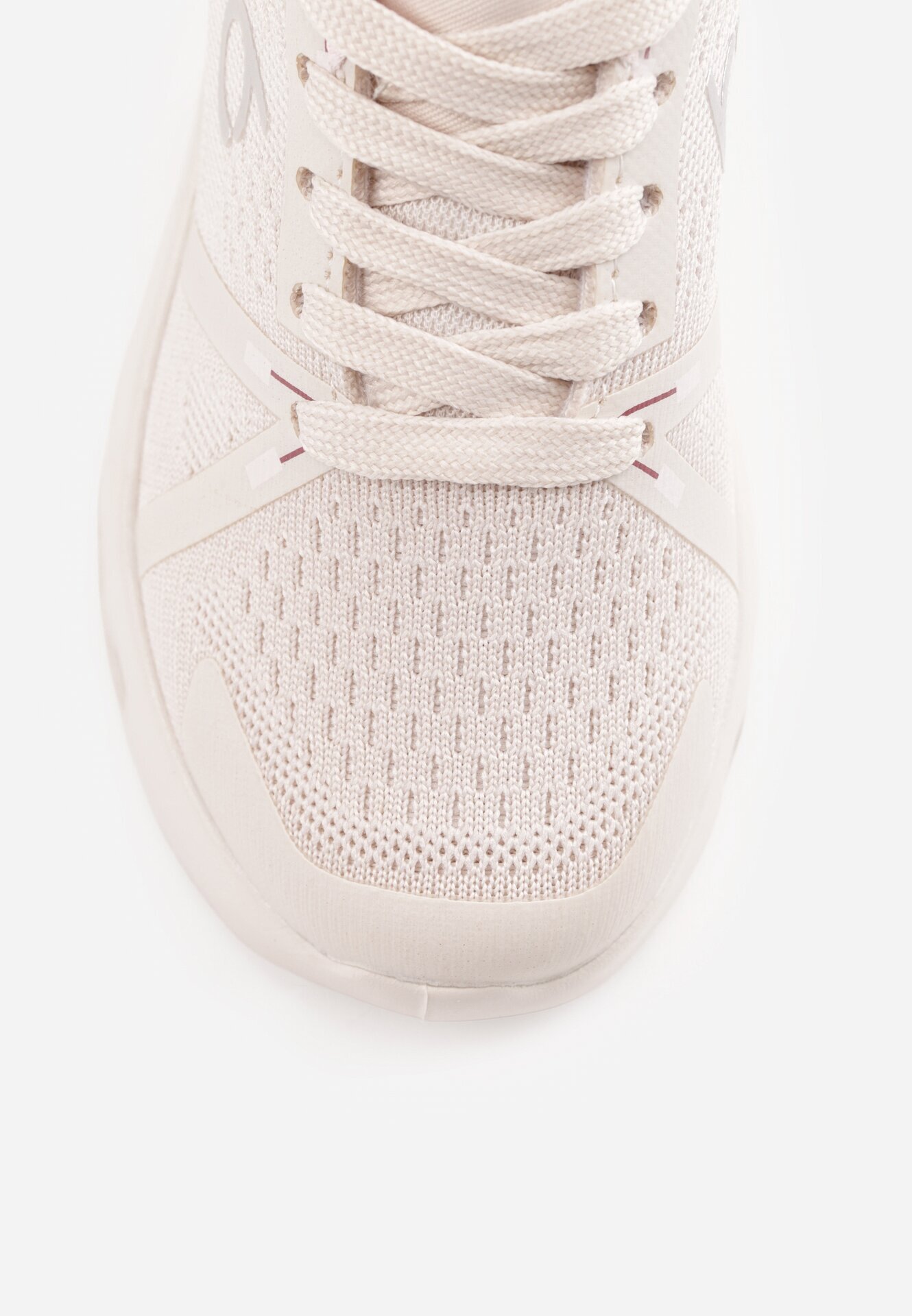 Sneakers sport cu fețe embosate Kateni Bej cu Bej cu roz